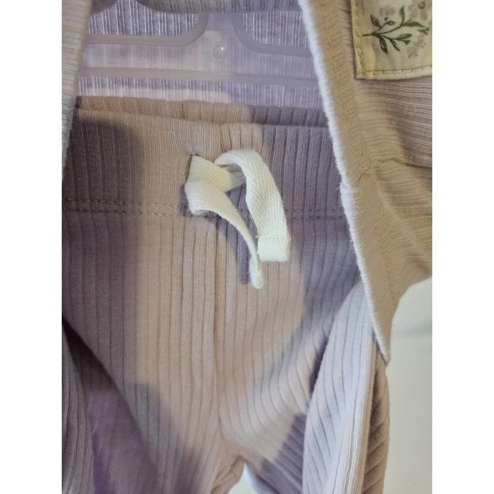 Carter's‎ Baby Girl's 3-Piece Ribbed Set Lavender Purple Size 6 Months